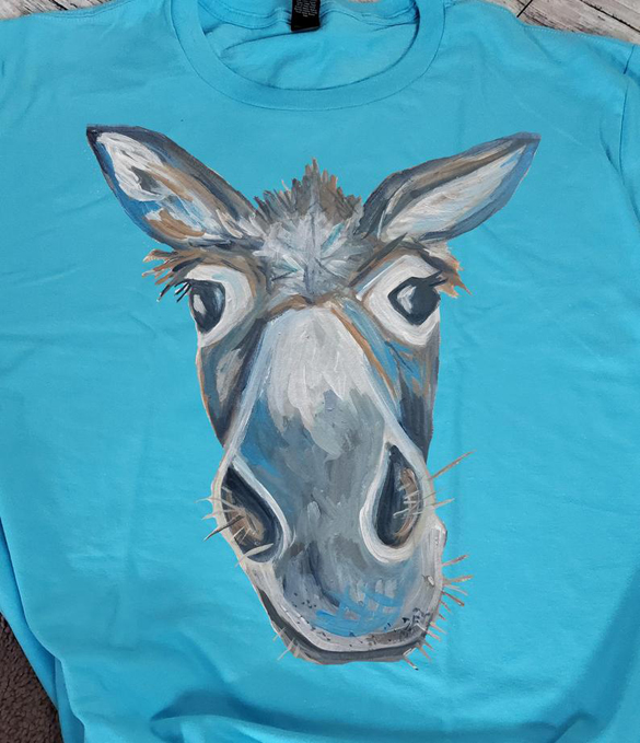 Donkey head t-shirt design