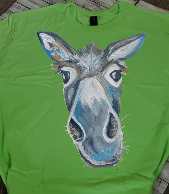 Donkey head t-shirt design