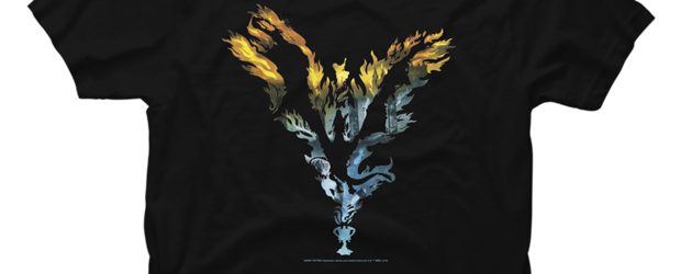 Harry Potter Dragon Flame Silhouette t-shirt design