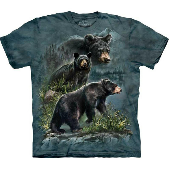 The Mountain American Black Bear Cubs t-shirt design