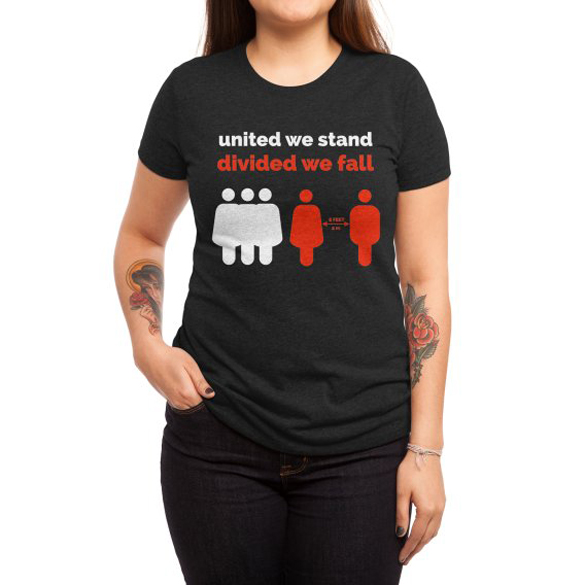 United We Stand Divided We Fall t-shirt design