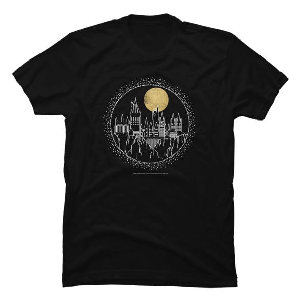 Hogwarts Line Art t-shirt design