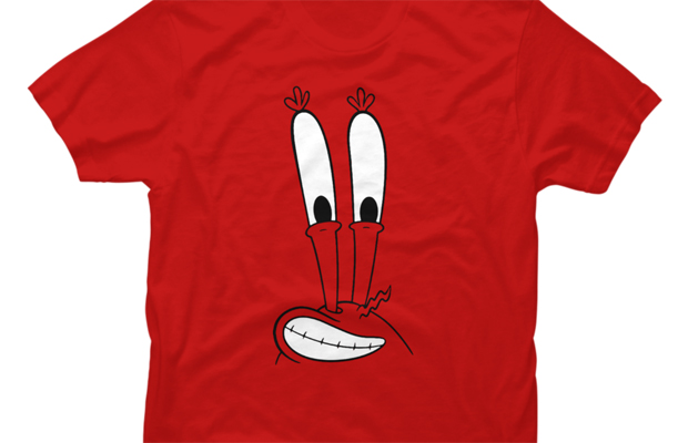 Mr. Krabs Big Face t-shirt design - Fancy T-shirts