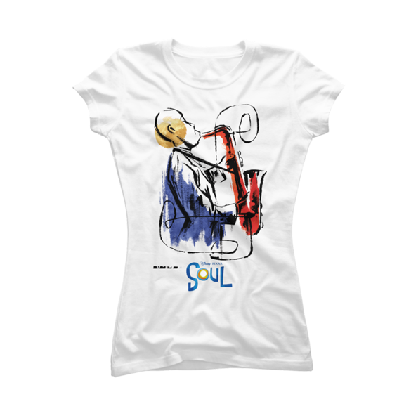 Pixar Soul Watercolor Saxophonist t-shirt design