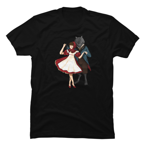 A Dangerous Dance, Red Hood And The Wolf t-shirt design