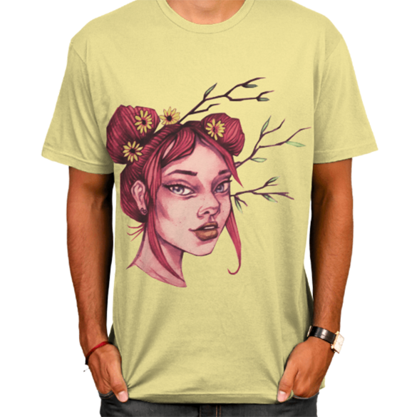 Spring Daisy Flower Girl t-shirt design