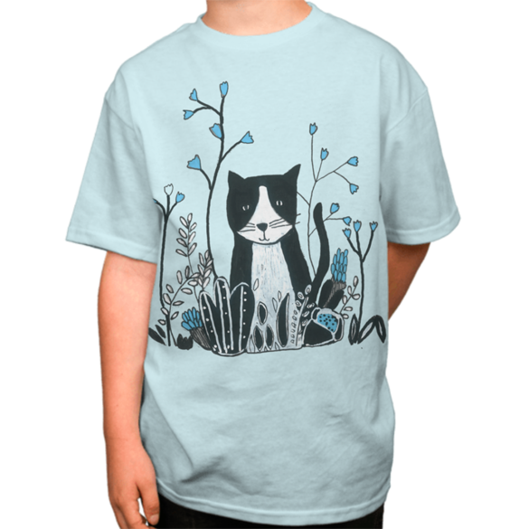 Flower Cat t-shirt design – Fancy T-shirts