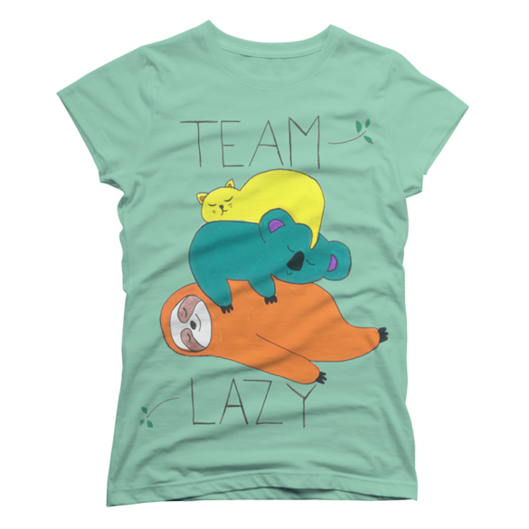 Team Lazy t-shirt design
