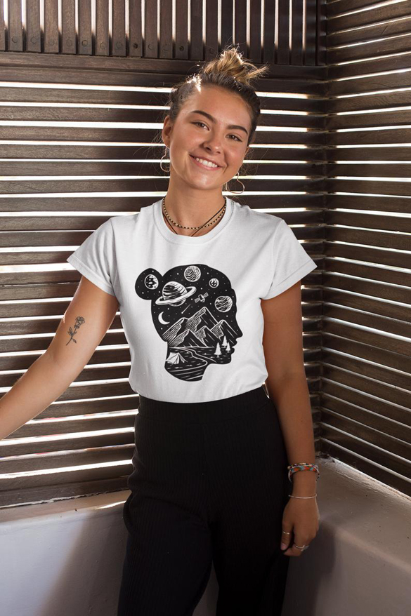 Woman Face t-shirt design
