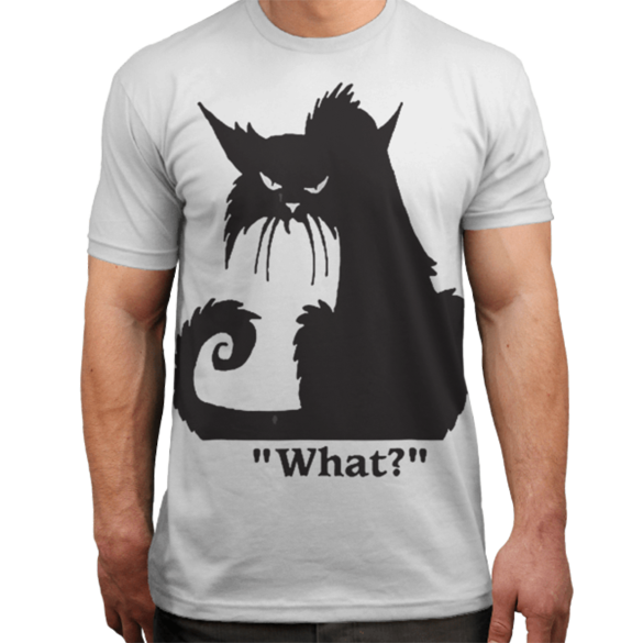 Cat What Funny t-shirt design