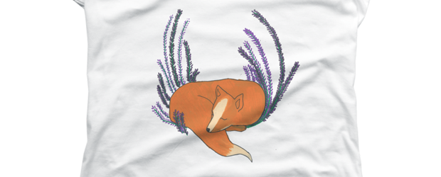 Flower Fox t-shirt design