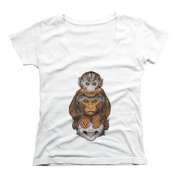 Wise Monkeys t-shirt design