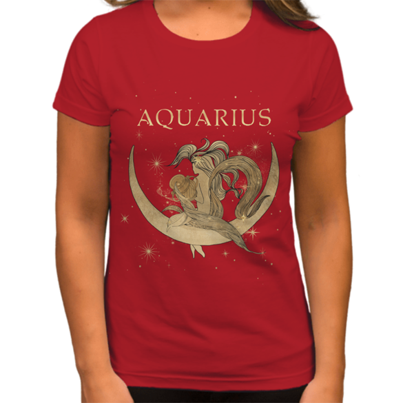 Aquarius zodiac t-shirt design