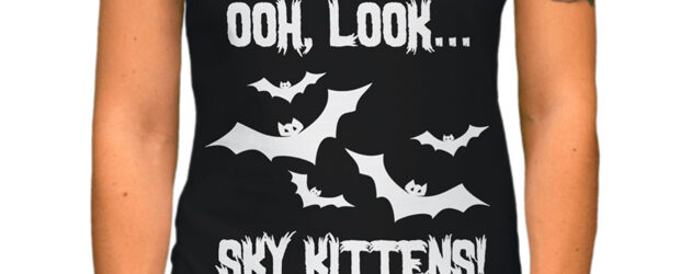 Bat Lover Sky Kittens t-shirt design