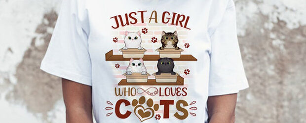 Just a Girl Who Loves Cat t-shirt design