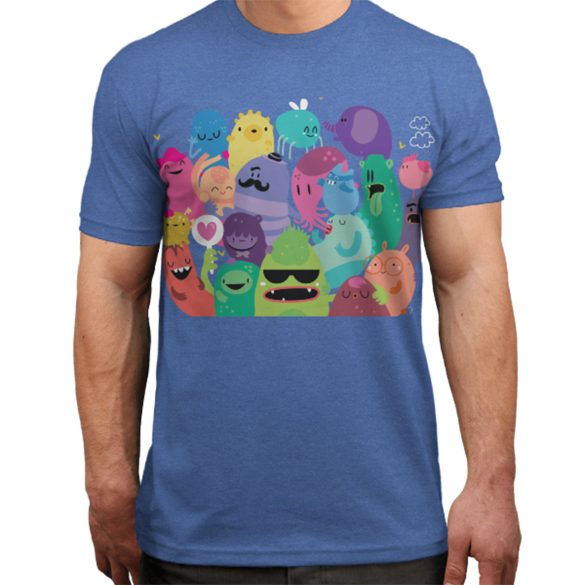 Monster reunion t-shirt design
