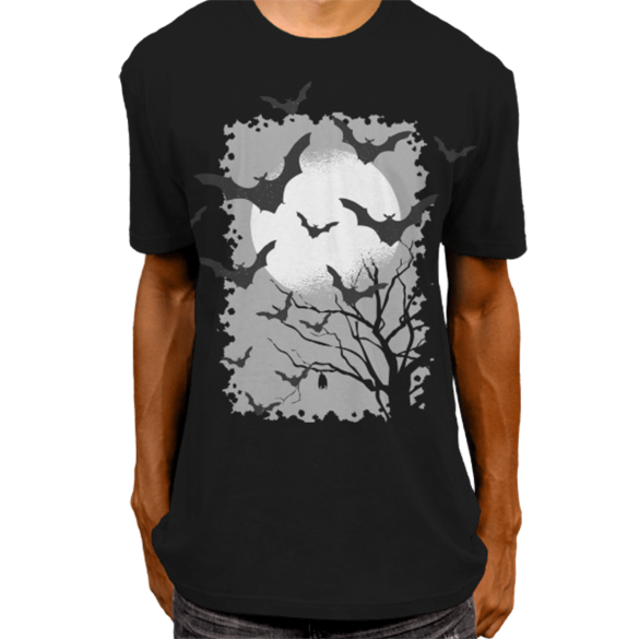 Bat night t-shirt design
