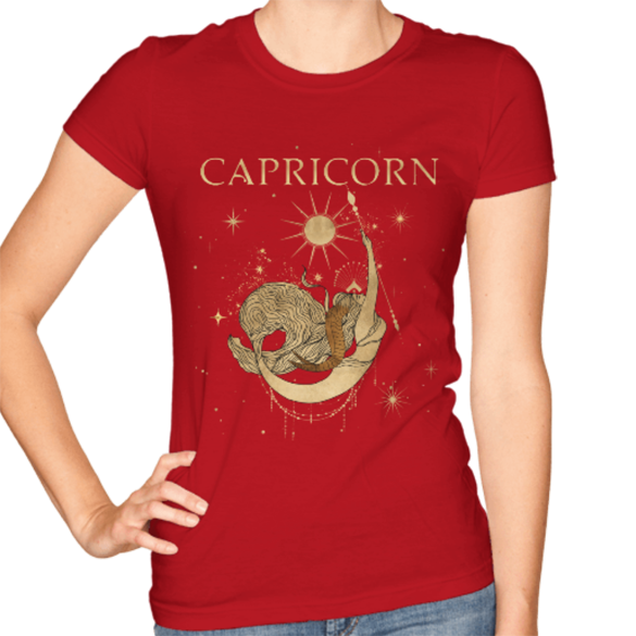 Capricorn zodiac sign t-shirt design