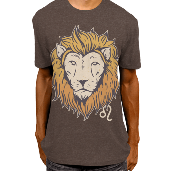 Leo zodiac sign t-shirt design