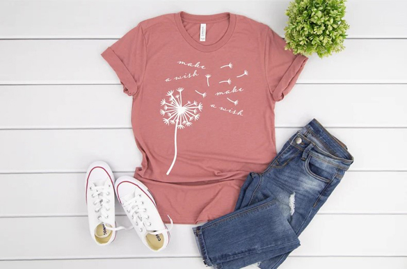 Dandelion Make a Wish t-shirt design