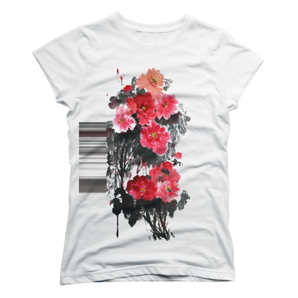 Blossoming t-shirt design