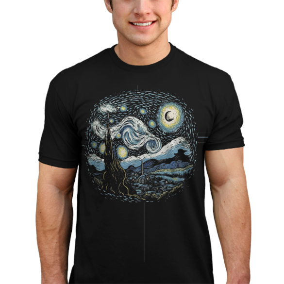 Starry Night t-shirt design