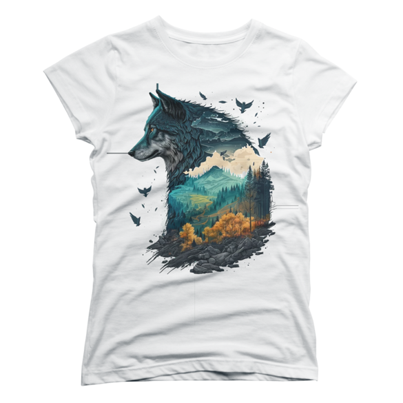 Wild Wolf t-shirt design