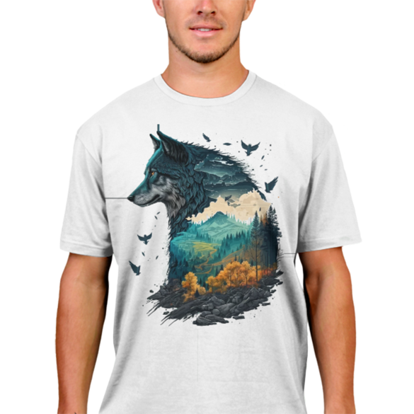 Wild Wolf t-shirt design